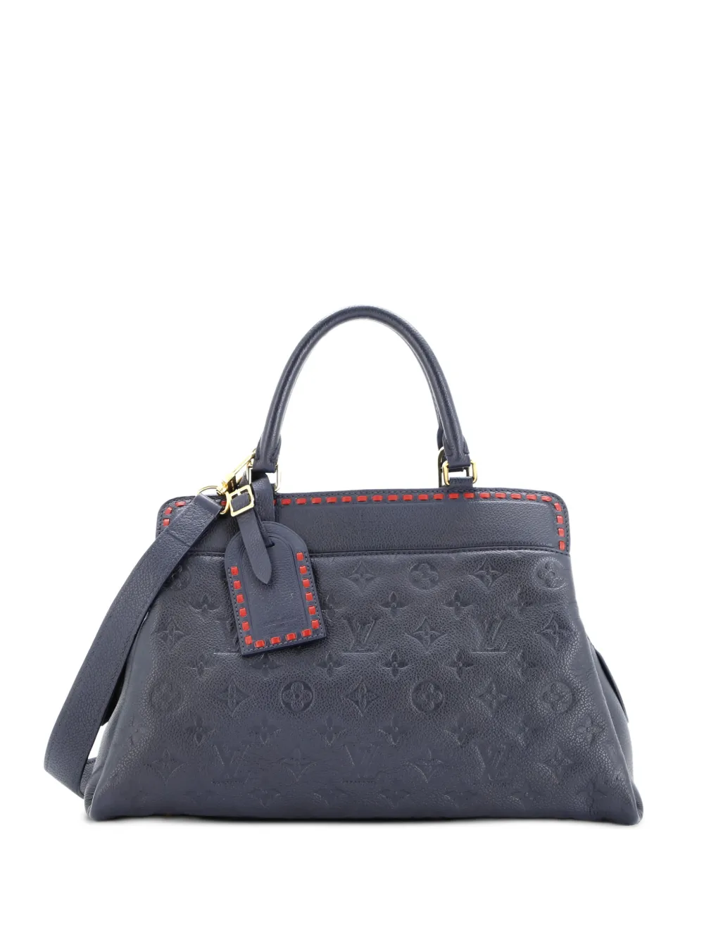 Louis Vuitton Pre-Owned Vosges Handbag Whipstitch Monogram Empreinte Leather MM satchel - Blu