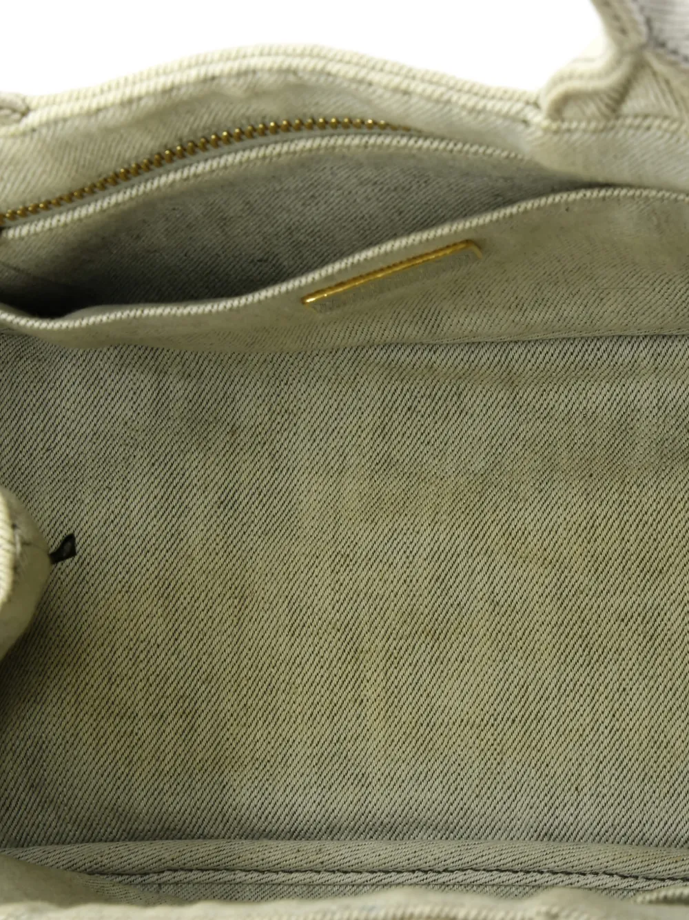 PRADA Pre-owned Canapa Convertible Denim Mini Tote Bag In Blue