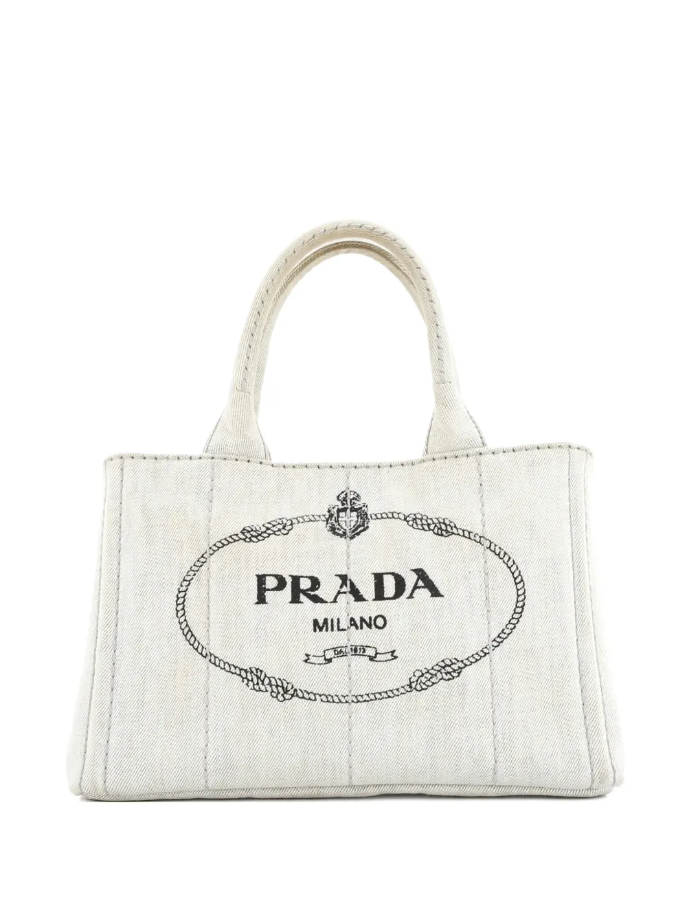 Prada Pre-Owned Canapa Convertible Denim Mini tote bag - Blu