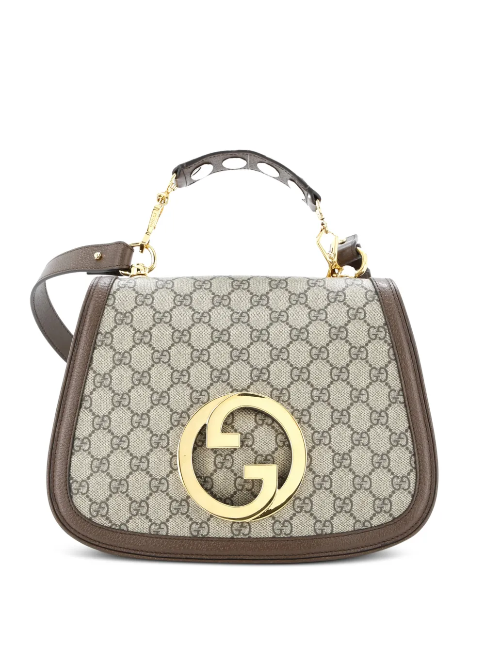 Gucci Pre-Owned Blondie NM Top Handle Bag GG Coated Canvas Medium satchel - Marrone