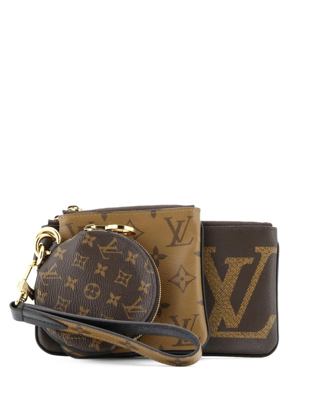 Louis Vuitton Pre-Owned Trio Pouch Set Reverse Monogram Giant clutch bag | marrón | Image 1
