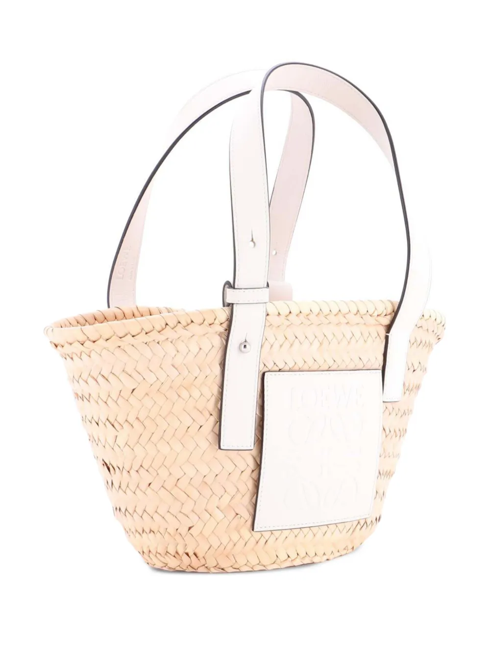 Loewe Pre-Owned Basket Raffia Small tote bag | Neutrals | Image 1