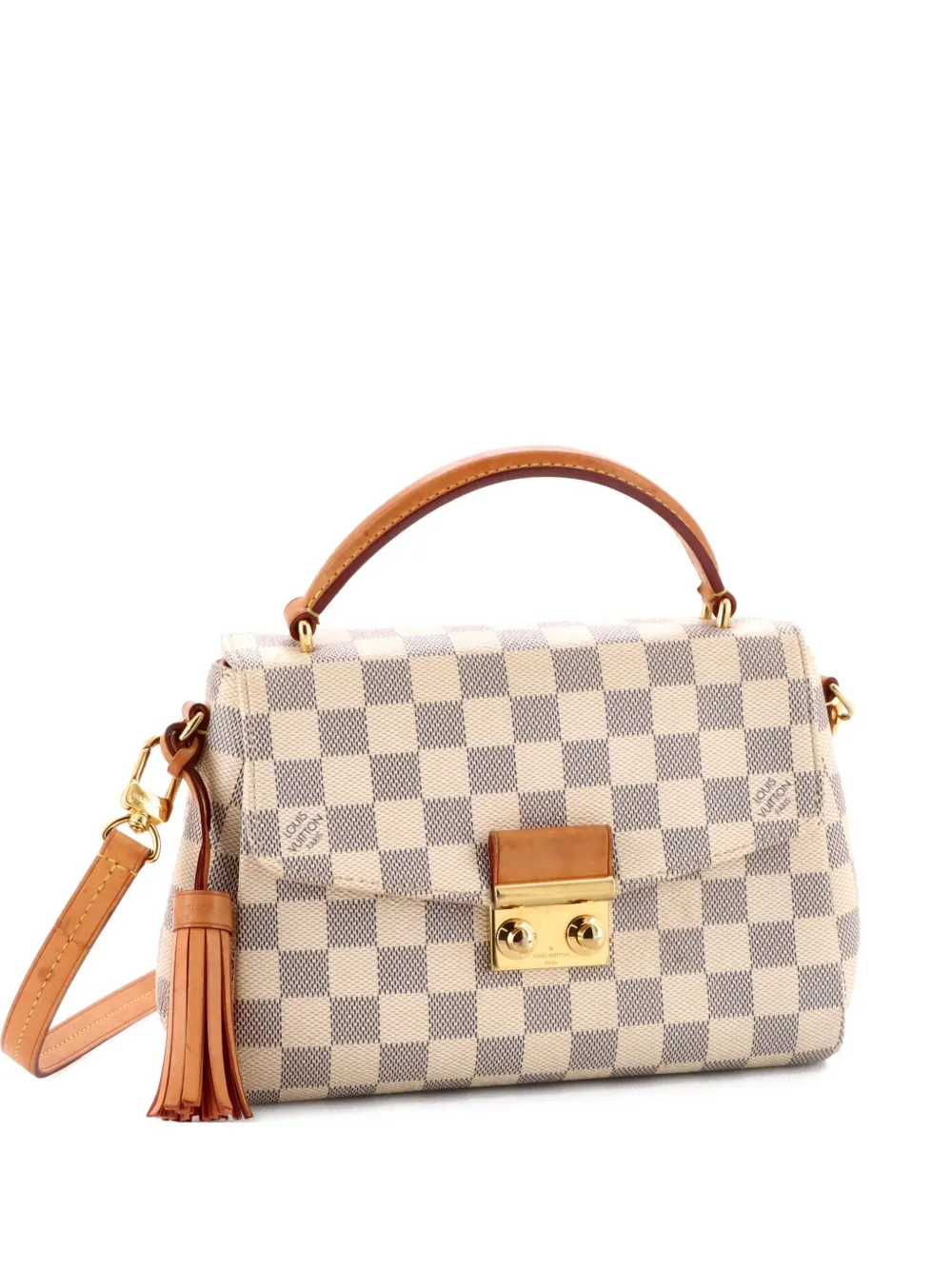 Louis Vuitton Pre-Owned Croisette Handbag Damier crossbody bag - Bianco