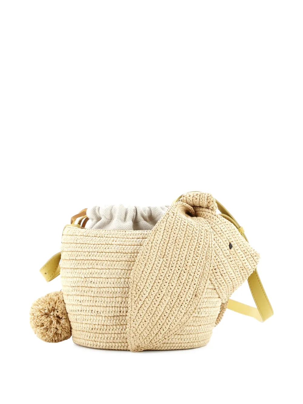 Loewe Pre-Owned Bunny Drawststring Raffia Small bucket bag | Pre-Owned | Image 2