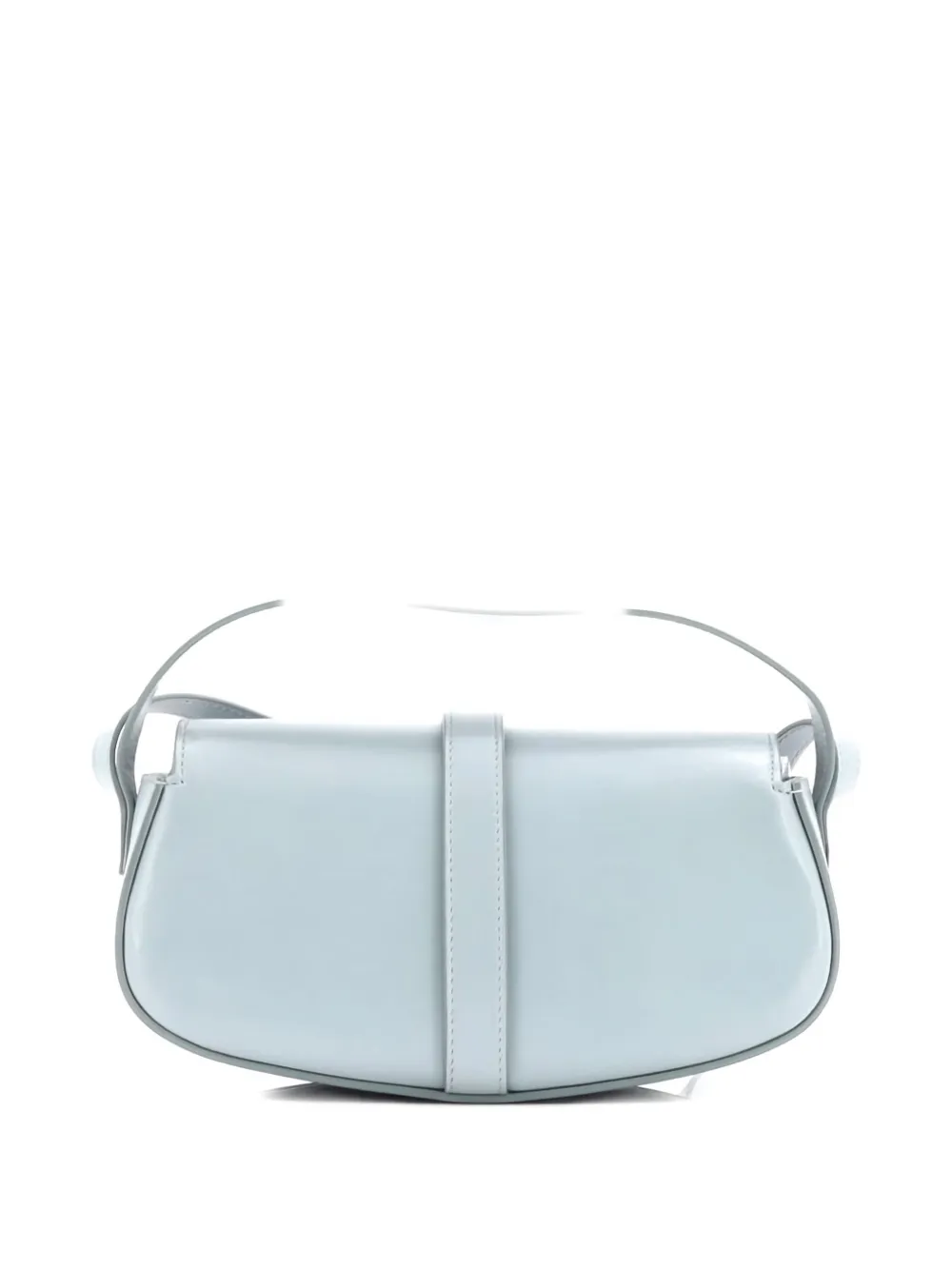 Pre-owned Celine Tabou Clutch With Strap Smooth Calfskin Shoulder Bag In Blue