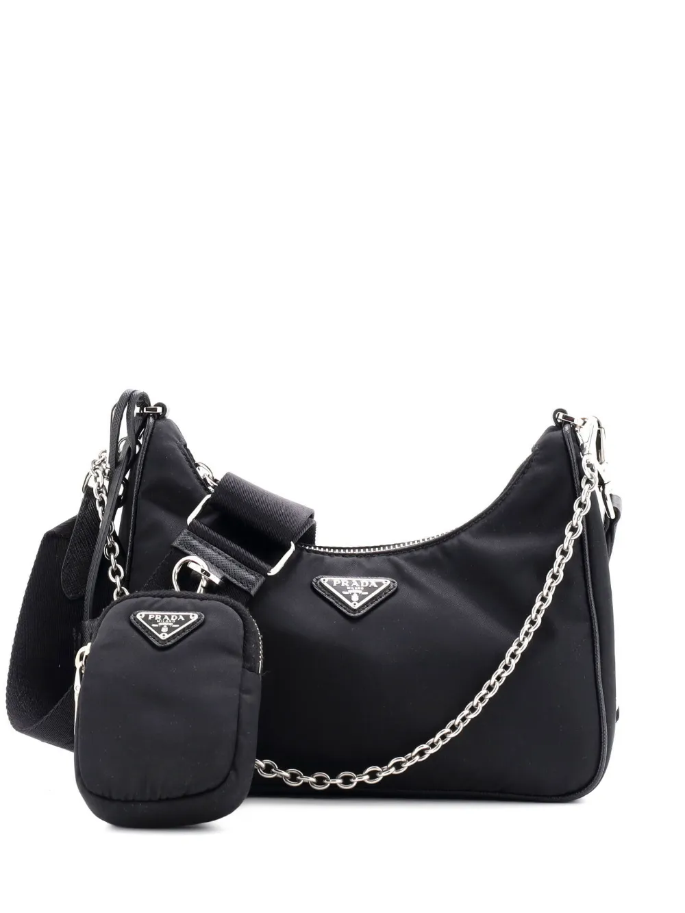 Prada Pre-Owned Re-Edition 2005 Shoulder Bag Tessuto Small crossbody bag | Black | Image 1
