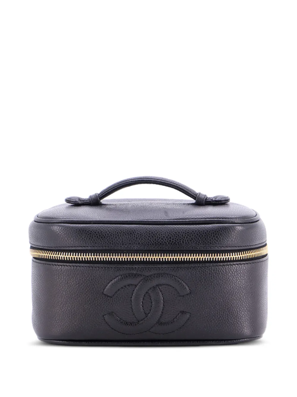CHANEL Pre-Owned Timeless Vanity Case Caviar Mini satchel - Nero