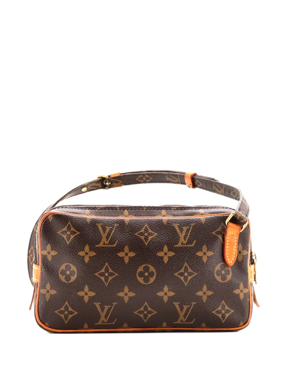 Pre-owned Louis Vuitton Pochette Marly Bandouliere Bag Monogram Canvas Crossbody Bag In Brown
