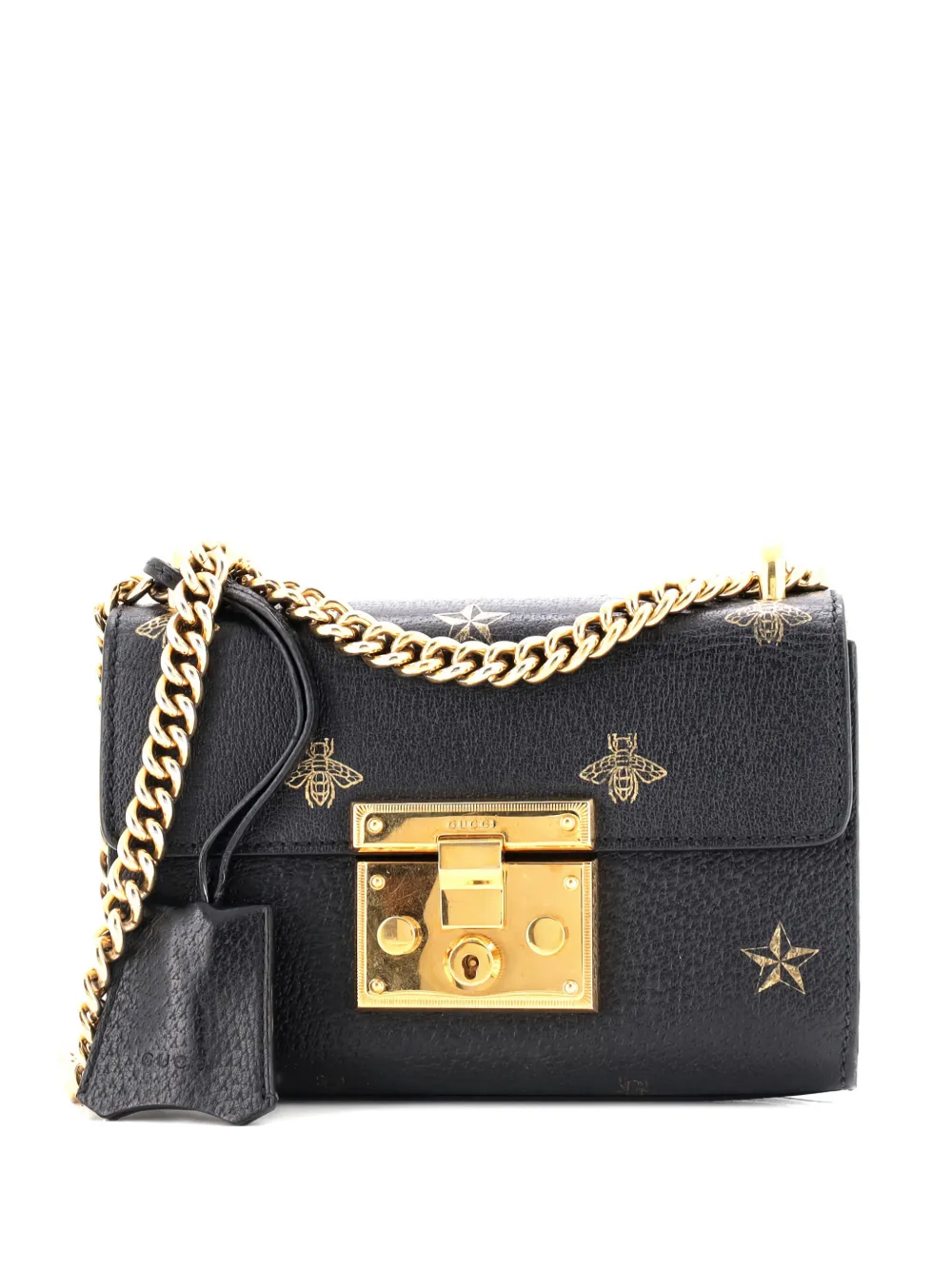 Gucci Pre-Owned Padlock Printed Leather Small shoulder bag - Nero