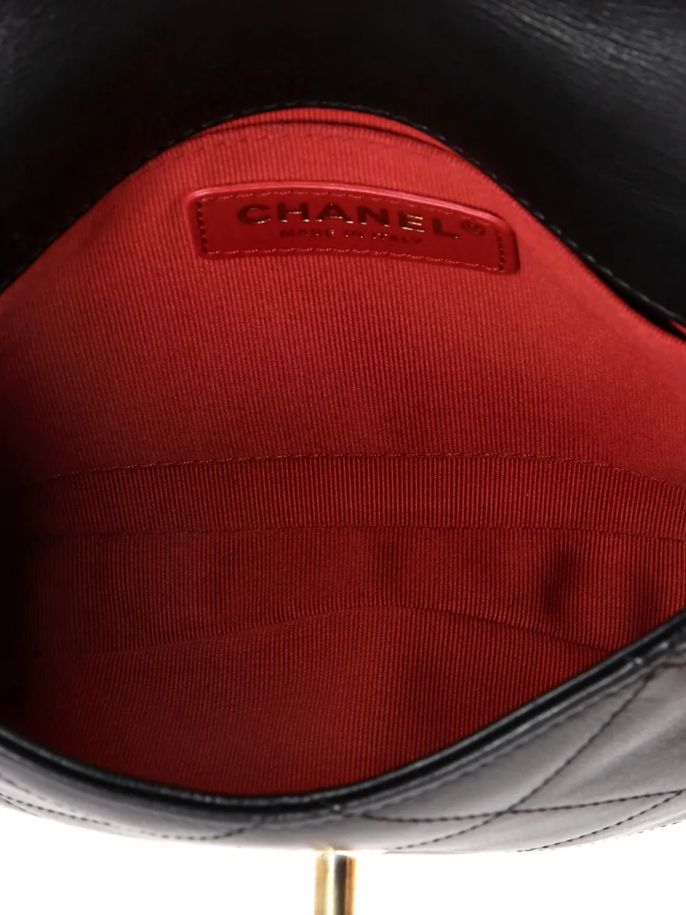 Pre-owned Chanel Framing Chain Flap Bag Quilted Calfskin Small Shoulder Bag In Black