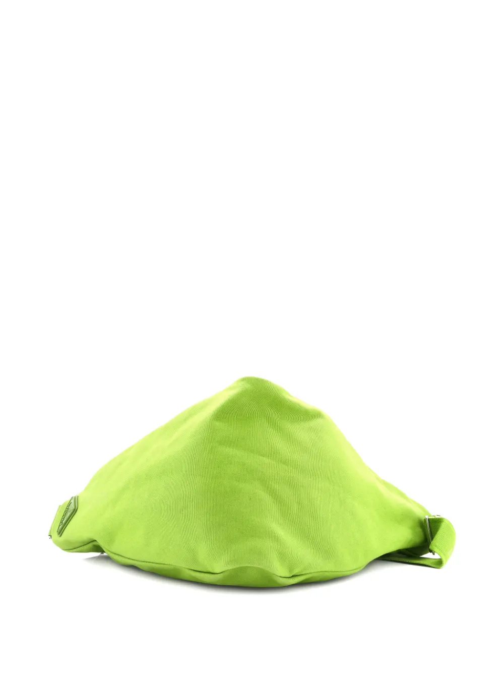 Prada Pre-Owned Triangle Logo Zip Crossbody Bag Embossed Canvas Large shoulder bag | Pre-Owned | Image 2