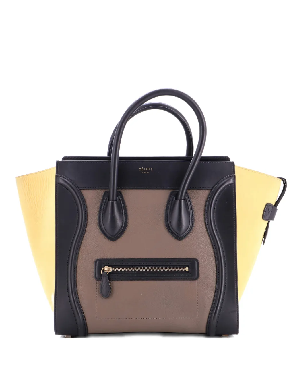 Celine Pre-Owned Tricolor Luggage Bag Leather Mini tote bag - Nero