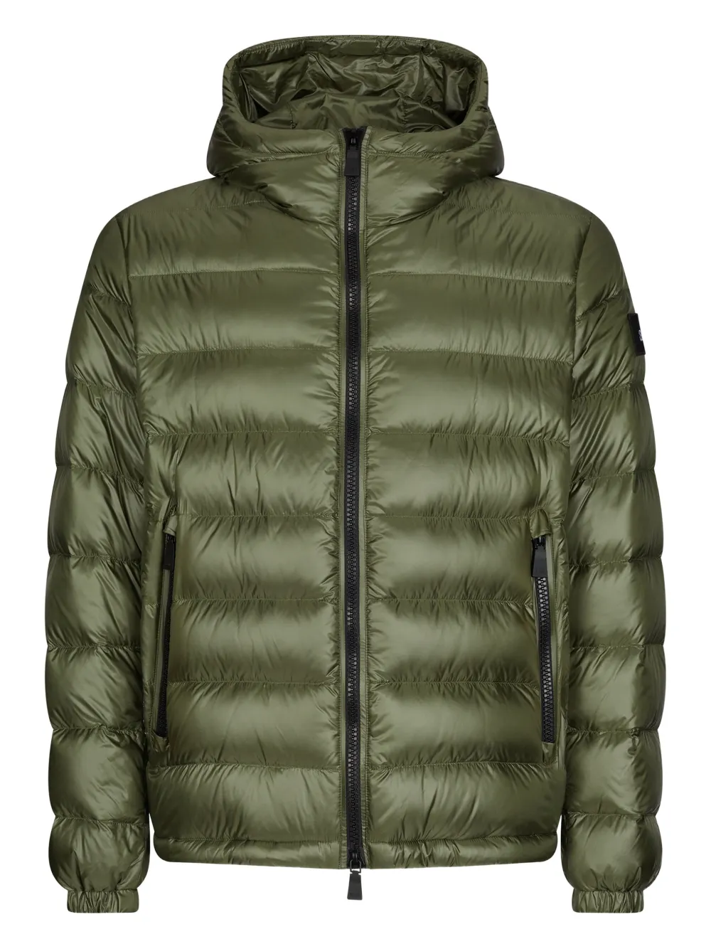 Add quilted hooded down jacket | verde | Image 1