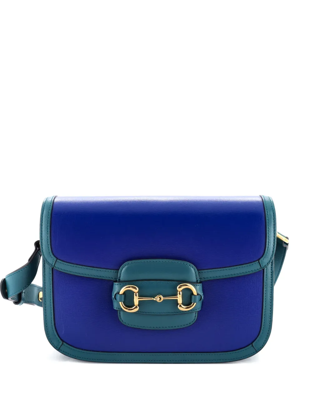 Gucci Pre-Owned Horsebit 1955 Leather Small shoulder bag - Blu