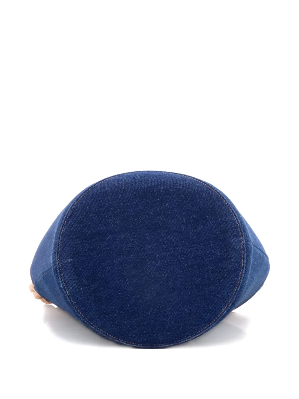 Pre-owned Celine Rope Denim Small Bucket Bag In Blue