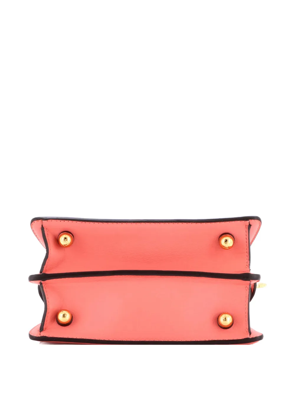 Pre-owned Fendi Peekaboo Iseeu Bag Leather Petite Crossbody Bag In Pink