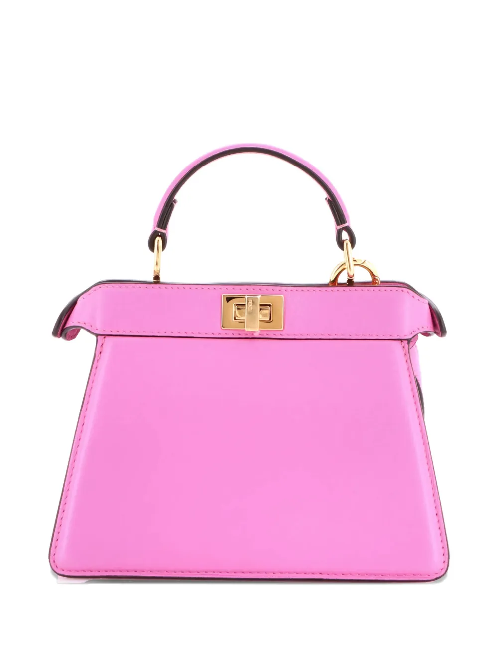 Pre-owned Fendi Peekaboo Iseeu Bag Leather Petite Crossbody Bag In Purple