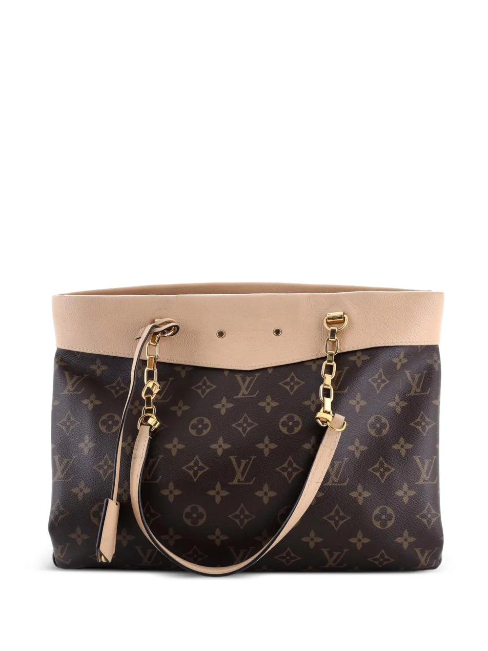Louis Vuitton Pre-Owned Pallas Shopper Monogram Canvas and Calfskin tote bag - Marrone