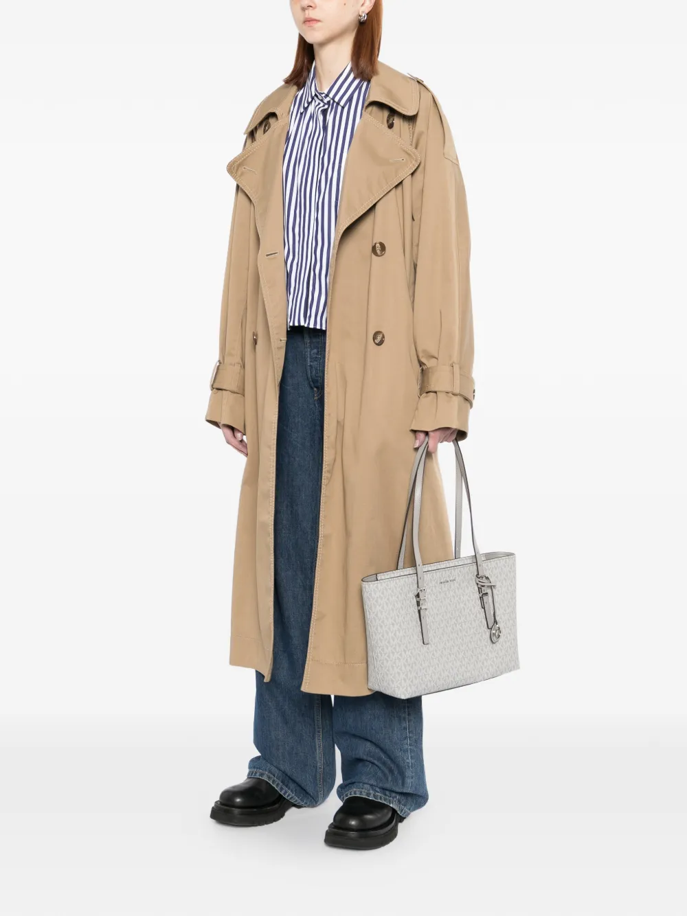 Michael Kors Shopper met logobedel Grijs