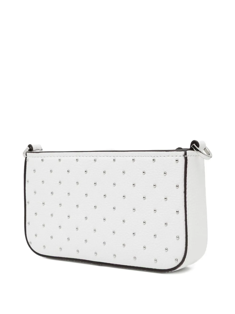 Michael Kors Kleine Bryant verstelbare leren pochette met studs Wit
