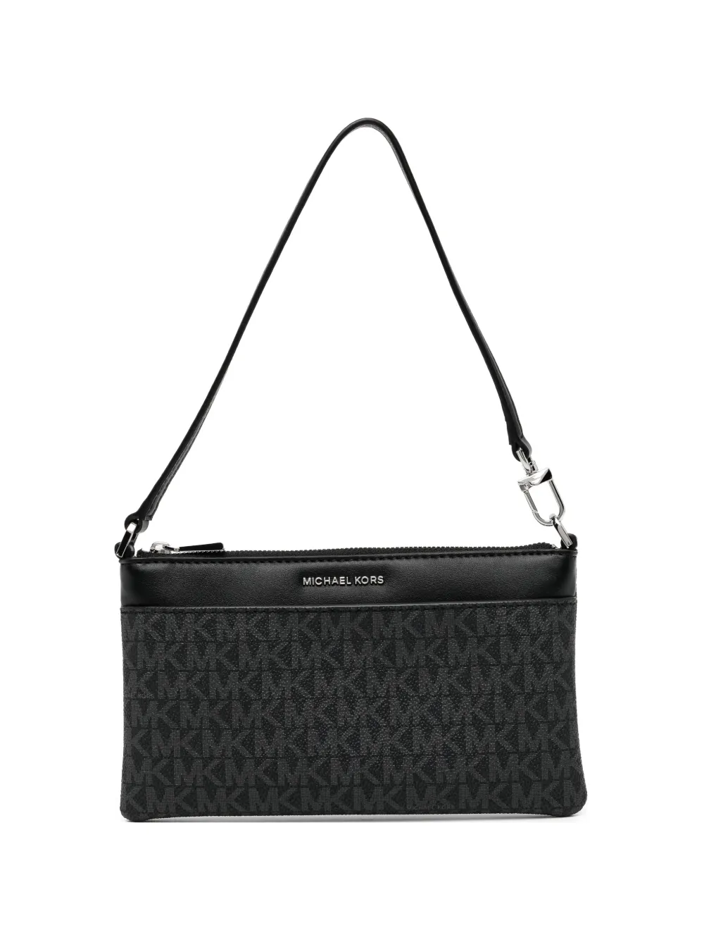 Michael Kors Jet Set Medium Signature Logo Convertible Wristlet - Nero