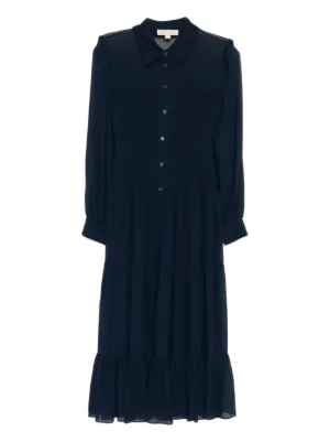 knee length dresses for ladies Just So Perfect For You Navy Paisley Button Down Midi Dress – Shop the Mint main image 1