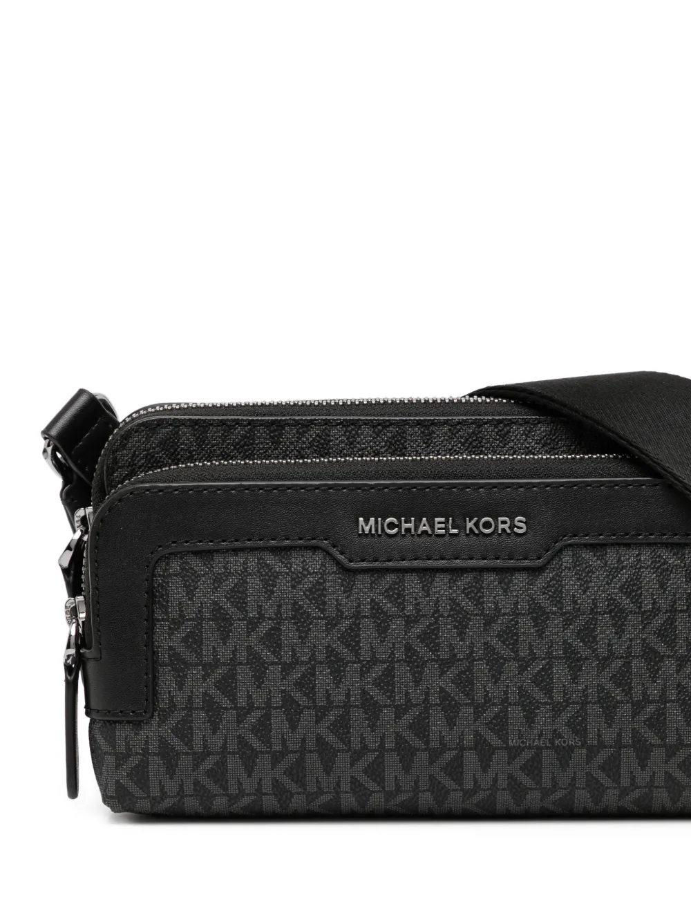 美品 MICHAEL KORS ショルダーバッグ ハリソン ロゴ メッセンジャー Michael Kors Hudson メッセンジャーバッグ | ブラック | FARFETCH JP