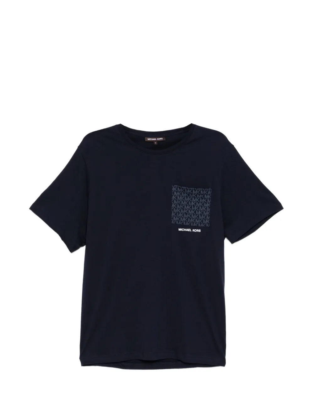 Michael Kors logo monogram pocket T-shirt - Blu