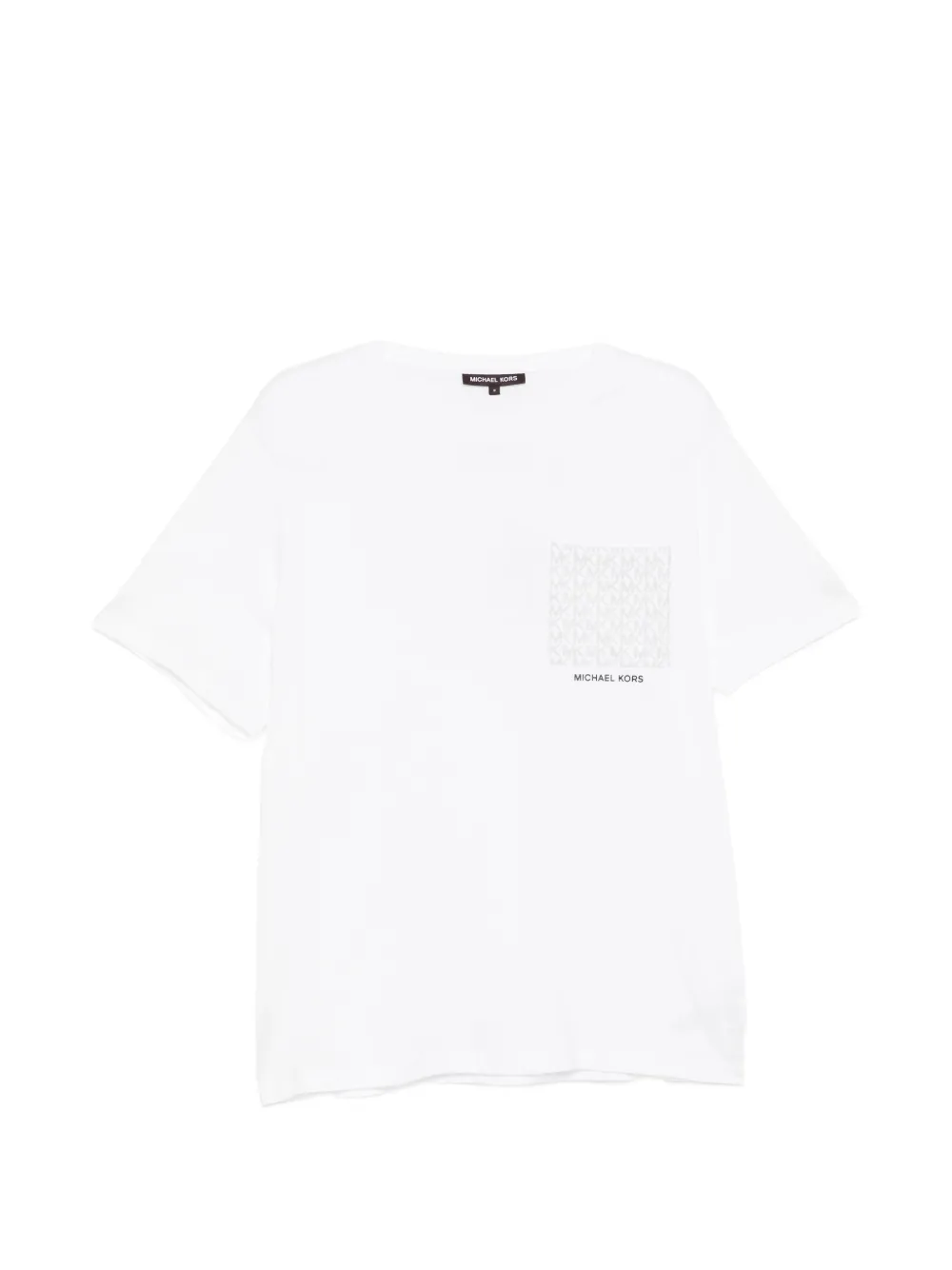 Michael Kors logo monogram pocket T-shirt - Bianco