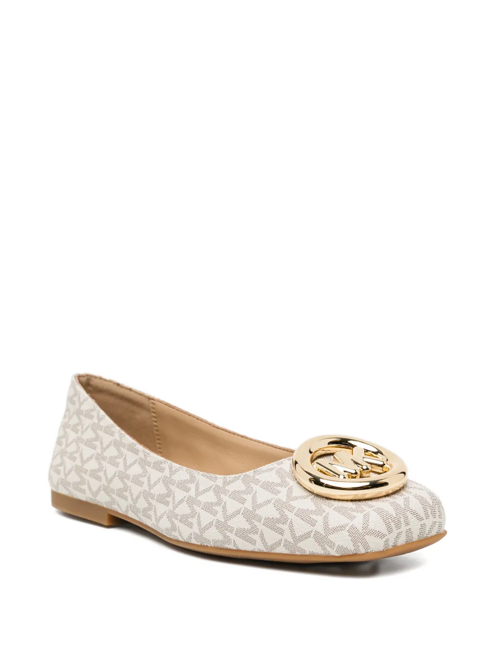 Michael Kors Milan Suede Ballet Flat Beige