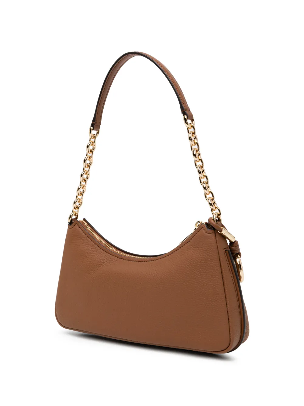  Michael Kors Nolita Medium Pebbled Leather Chain Pochette - Brown 
