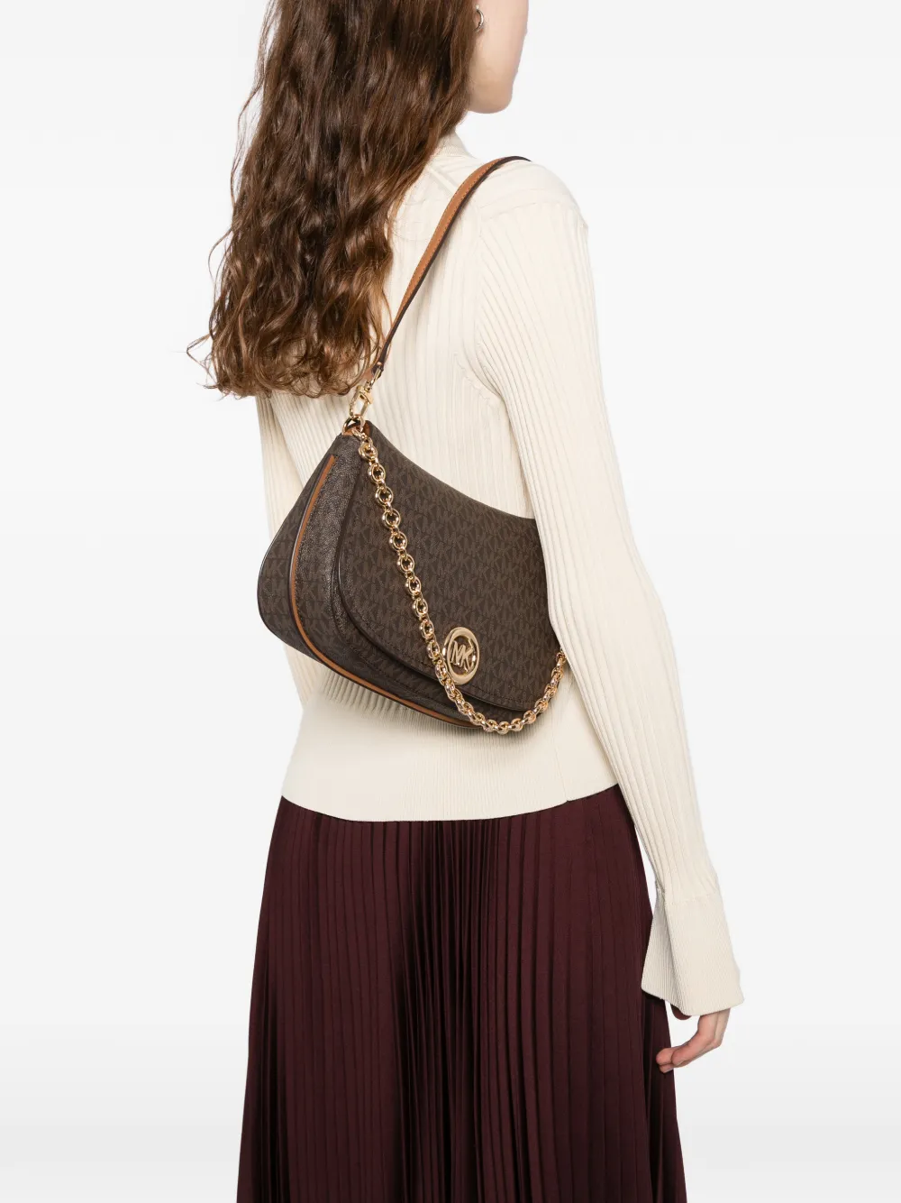 Michael Kors Nolita schoudertas - Bruin