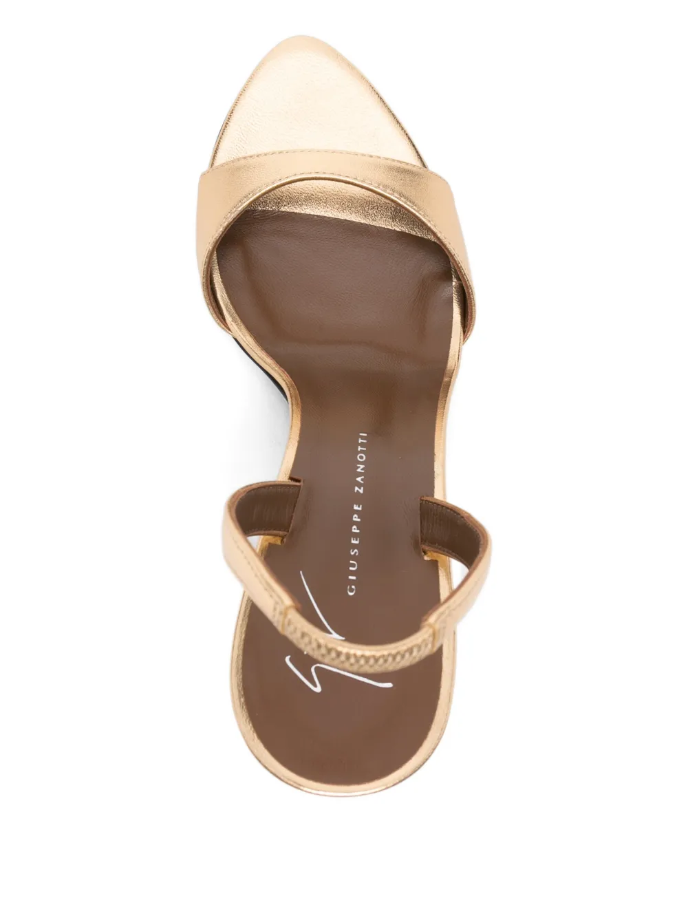 Giuseppe Zanotti slingback pumps Goud