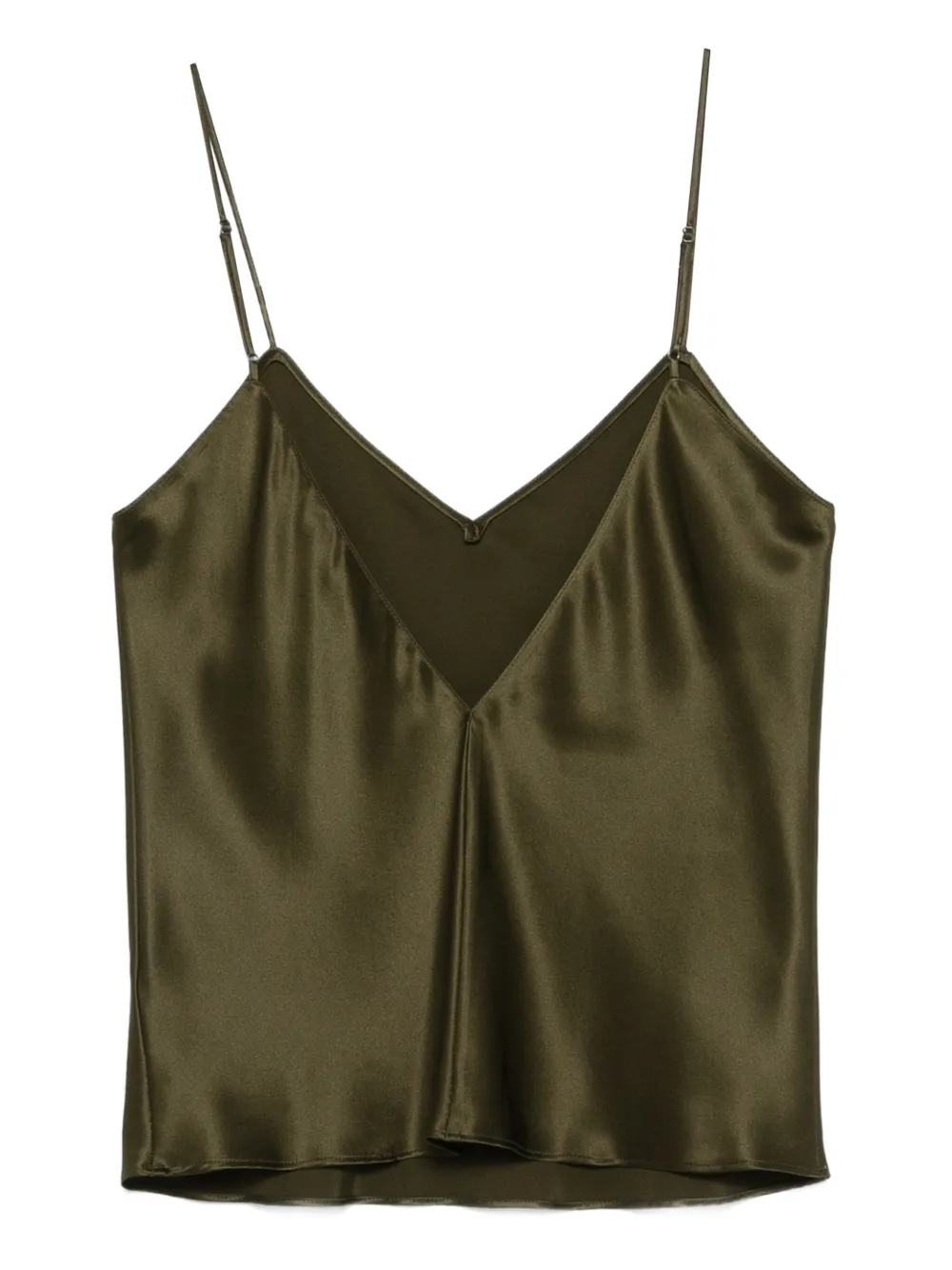 Olivia Von Halle Bliss Spaghetti-strap 'pyjama (set Of Two) In Green