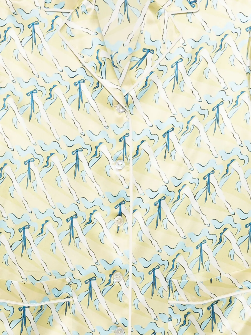 Olivia Von Halle Ingo Loulou Printed Pyjama (set Of Two) In Neutral