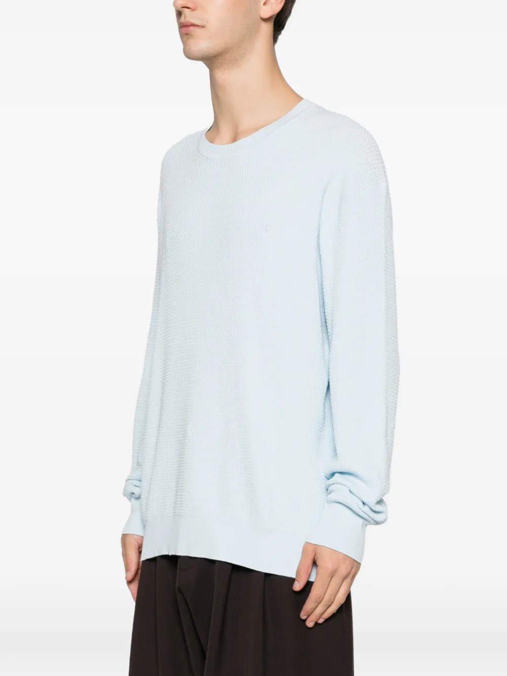  Calvin Klein Crew-neck Textured Sweater - Blue 