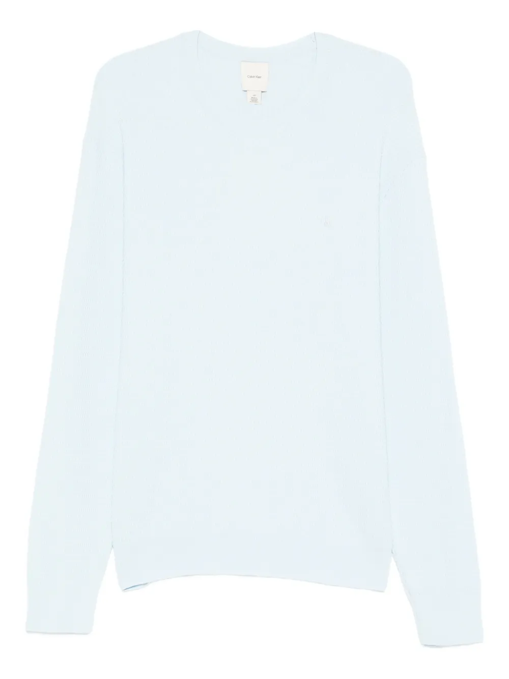 Calvin Klein suéter texturizado con cuello redondo | azul | Image 1