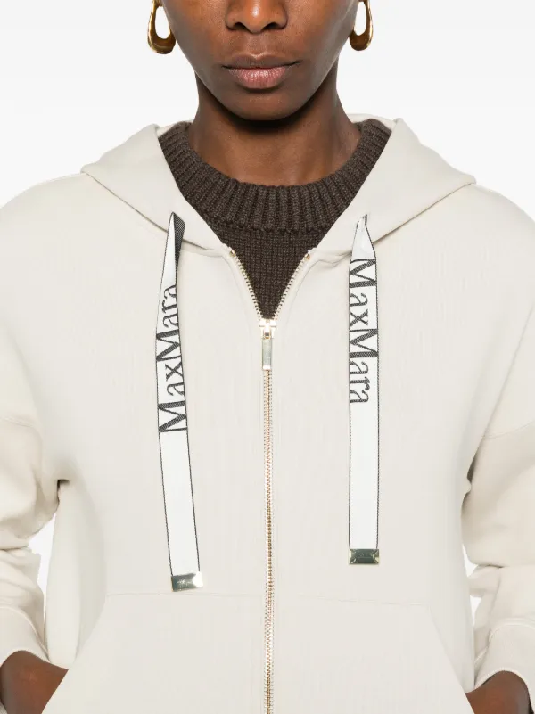 S Max Mara Drawstring Hoodie | Neutrals | FARFETCH