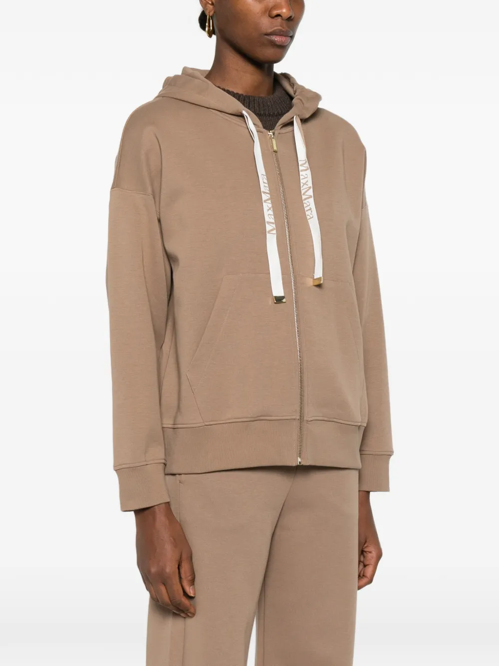 S Max Mara Smmjour ジップアップ パーカー | ブラウン | FARFETCH JP