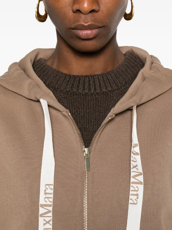 S Max Mara Smmjour ジップアップ パーカー | ブラウン | FARFETCH JP