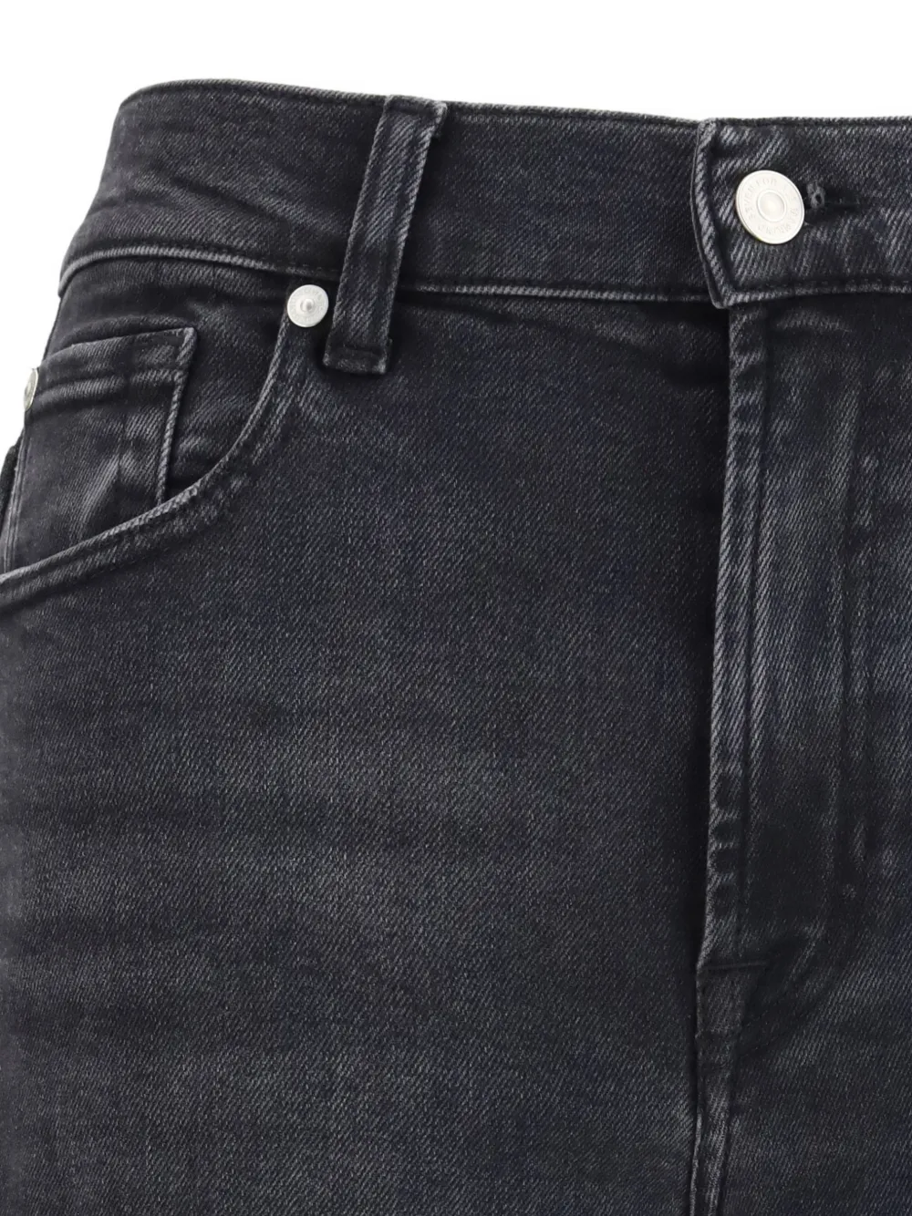  7 For All Mankind Vaqueros Stovepipe Con Cinco Bolsillos - Gris 