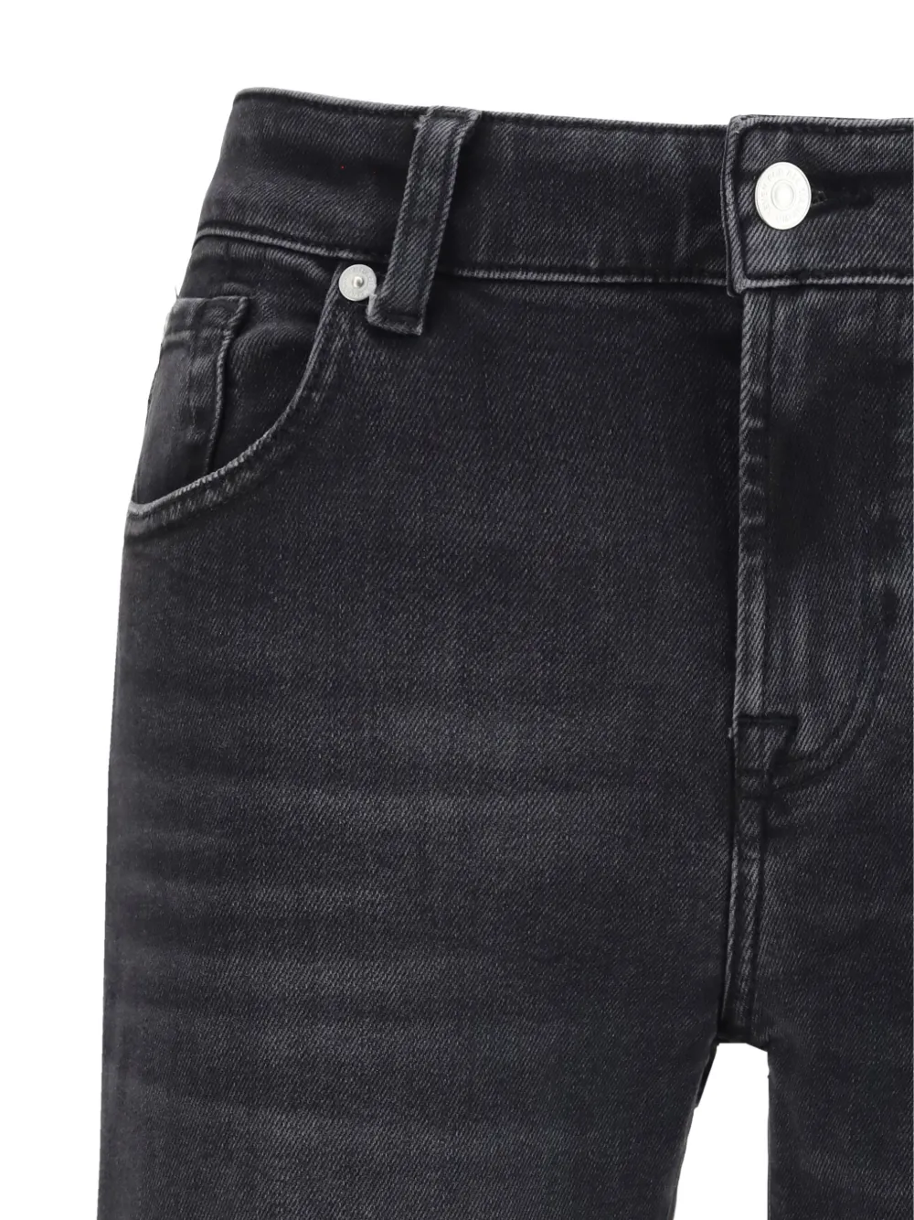  7 For All Mankind Vaqueros Calie Con Trabillas - Gris 