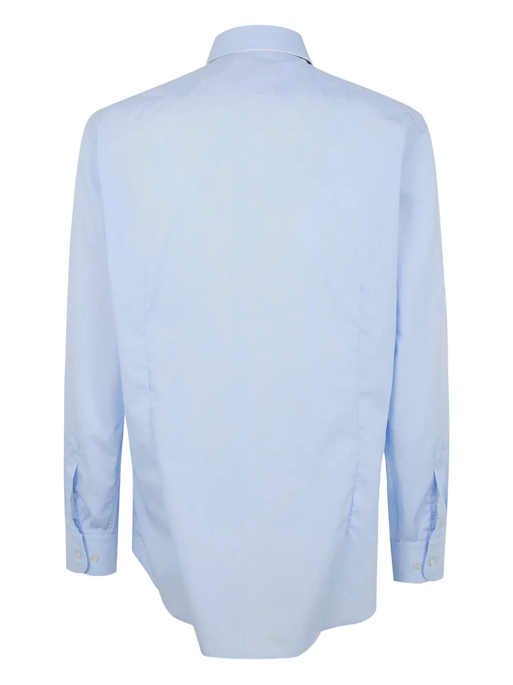 ETRO buttoned embroidered-logo shirt - Blauw