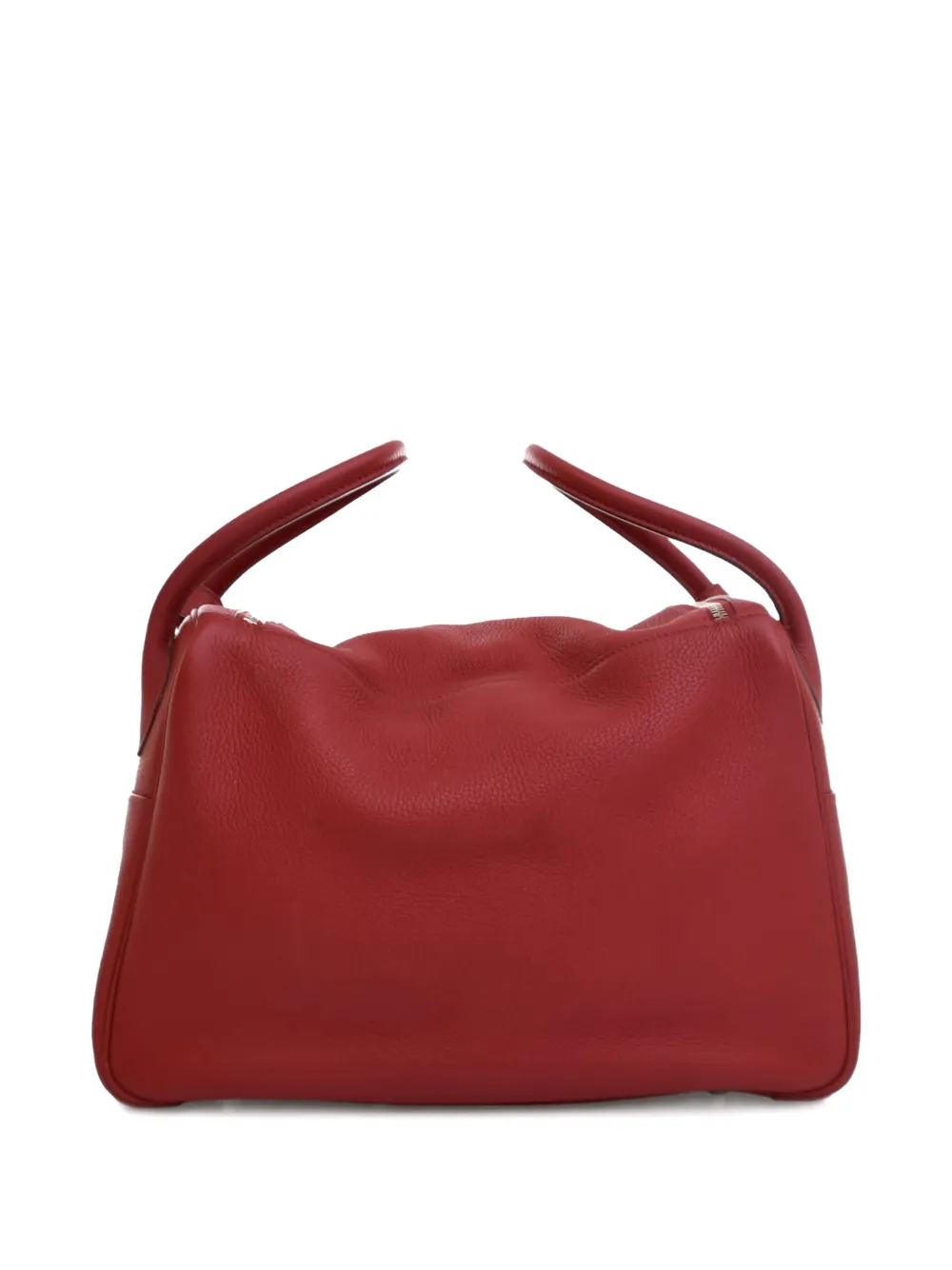 HERMES Pre-owned 2011 Clemence Lindy 34 Satchel In Red