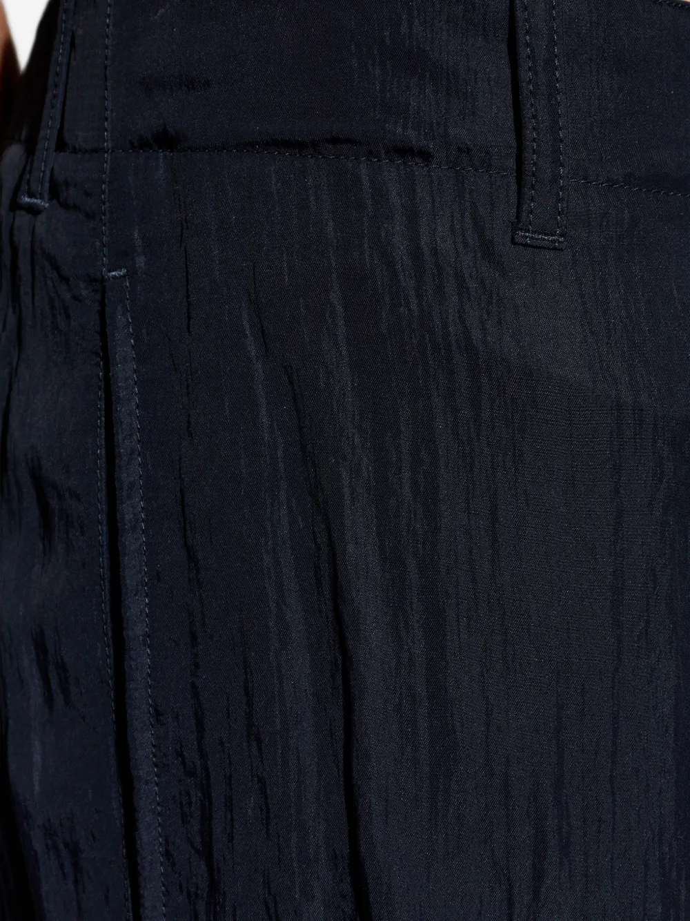 Giorgio Armani Broek met textuur Blauw