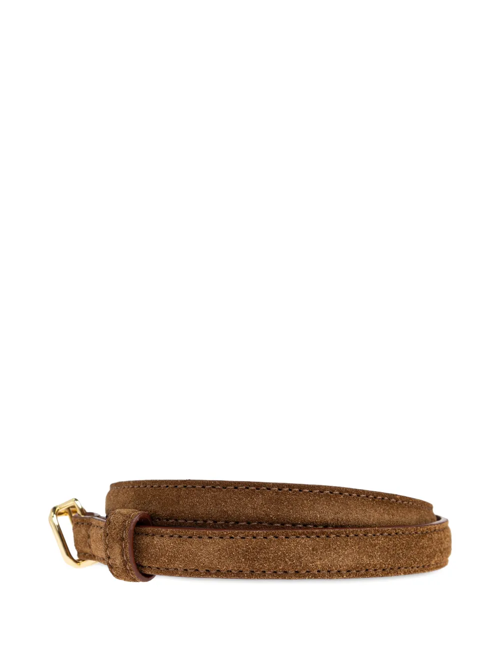 LIE STUDIO Georgia Slim calf suede buckle belt | Image 2