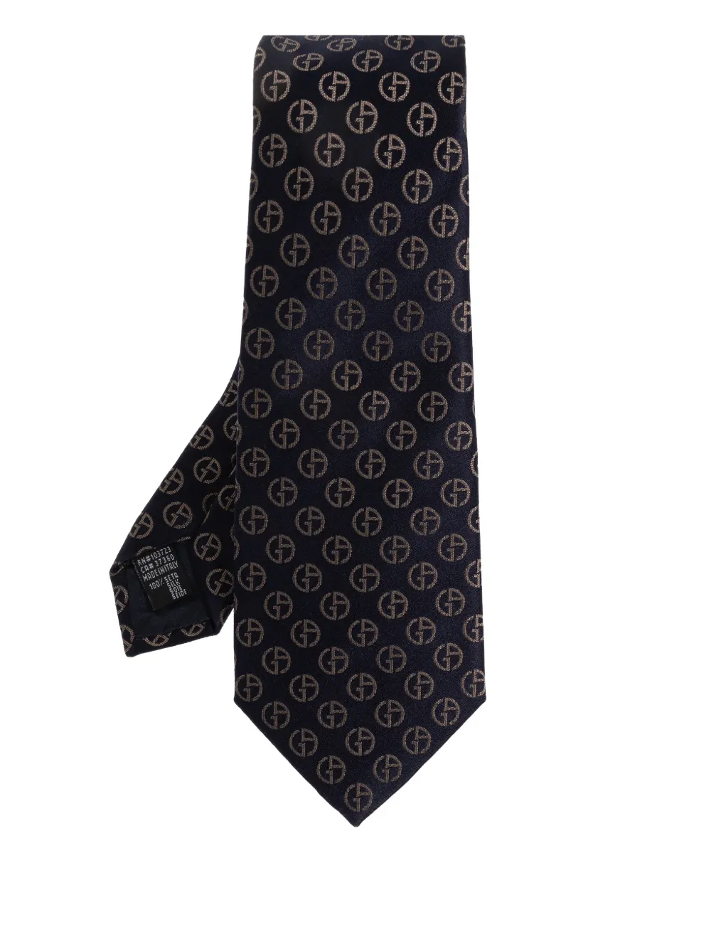 Giorgio Armani monogram pattern tie | Blue | Image 1