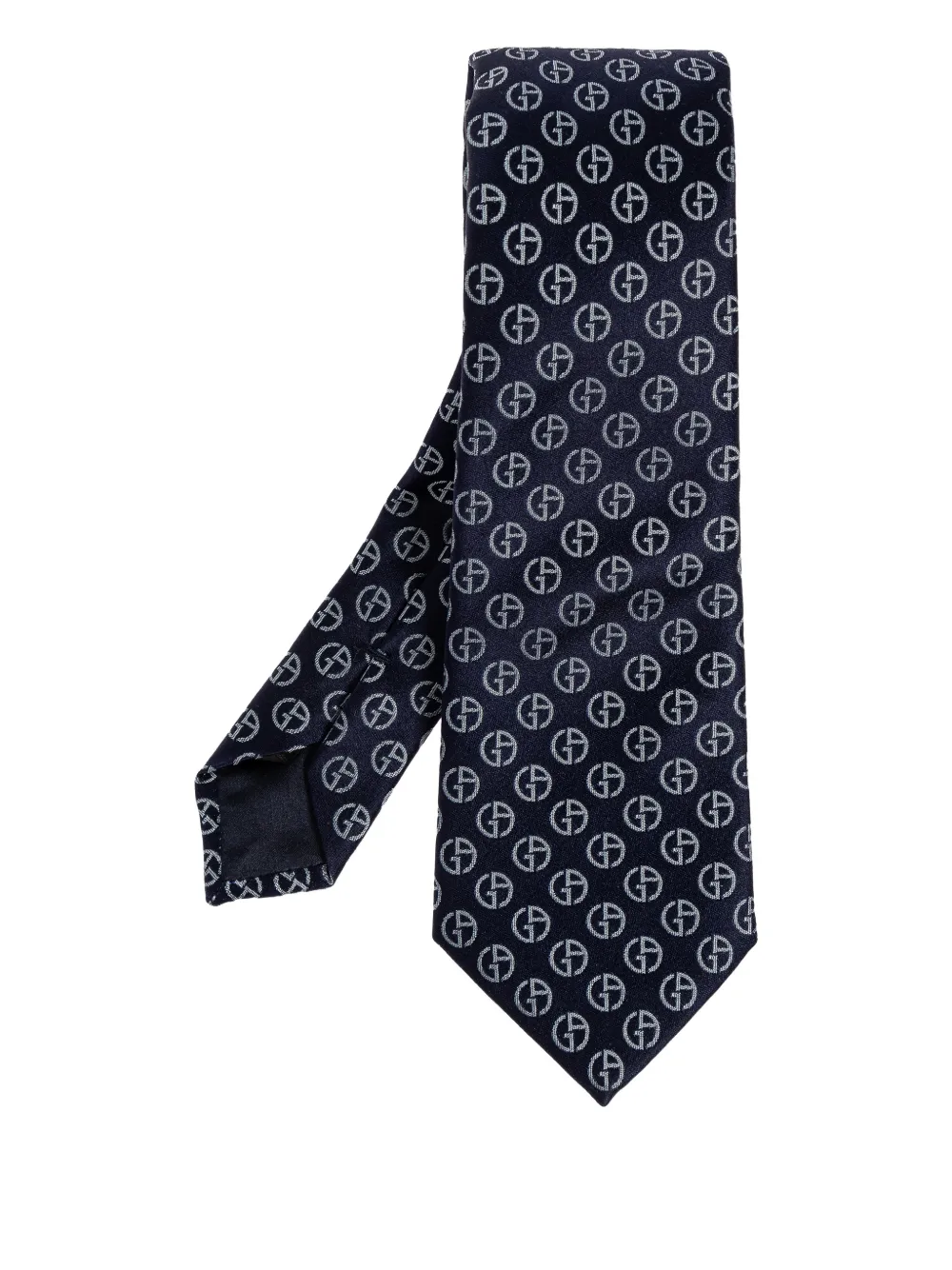 Giorgio Armani pattern silk tie | Blue | Image 1