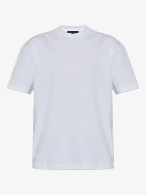 Giorgio Armani embroidered crew-neck T-shirt