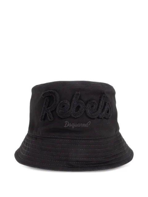 DSQUARED2 Chapéu bucket com aplicação Rebels